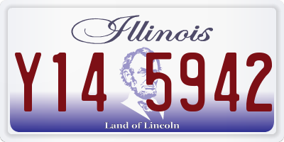IL license plate Y145942
