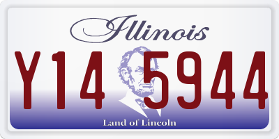 IL license plate Y145944
