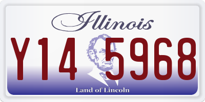 IL license plate Y145968