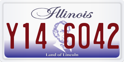 IL license plate Y146042