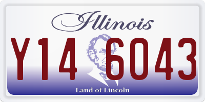 IL license plate Y146043
