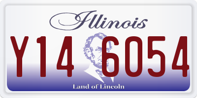 IL license plate Y146054