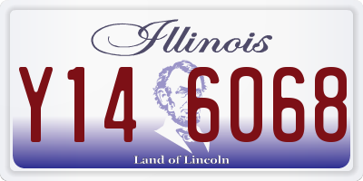 IL license plate Y146068