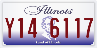 IL license plate Y146117