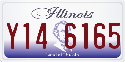 IL license plate Y146165