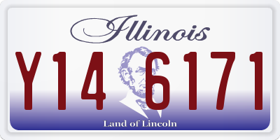 IL license plate Y146171