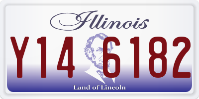 IL license plate Y146182