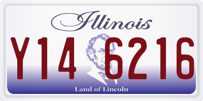 IL license plate Y146216