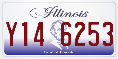 IL license plate Y146253