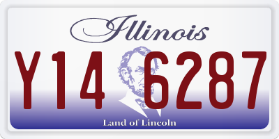 IL license plate Y146287