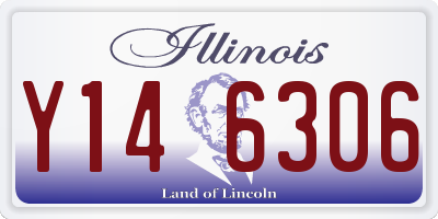 IL license plate Y146306