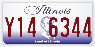 IL license plate Y146344