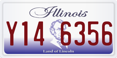 IL license plate Y146356