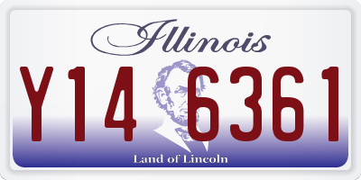 IL license plate Y146361