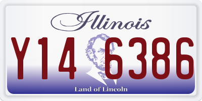 IL license plate Y146386