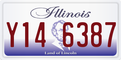 IL license plate Y146387