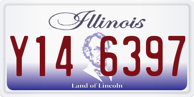 IL license plate Y146397