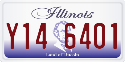 IL license plate Y146401