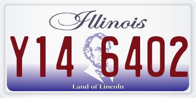 IL license plate Y146402