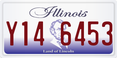 IL license plate Y146453