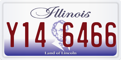 IL license plate Y146466