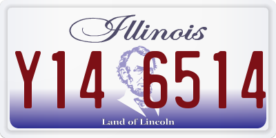 IL license plate Y146514