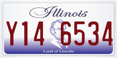 IL license plate Y146534