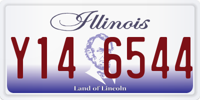 IL license plate Y146544