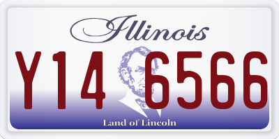 IL license plate Y146566