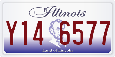 IL license plate Y146577