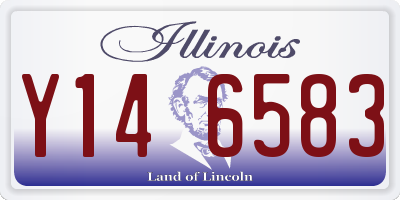 IL license plate Y146583
