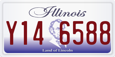 IL license plate Y146588