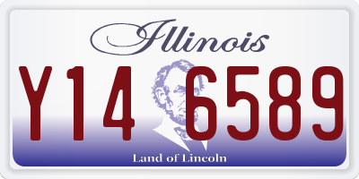IL license plate Y146589