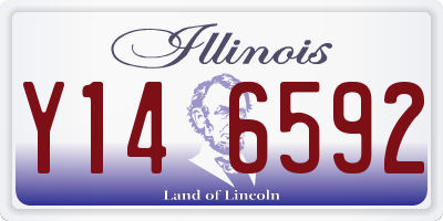 IL license plate Y146592