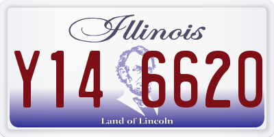 IL license plate Y146620