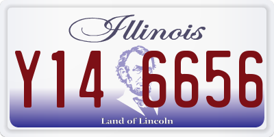 IL license plate Y146656