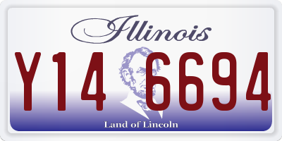 IL license plate Y146694