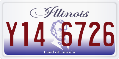 IL license plate Y146726