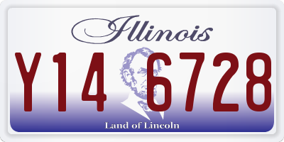 IL license plate Y146728