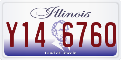 IL license plate Y146760