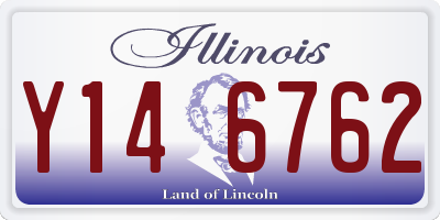 IL license plate Y146762