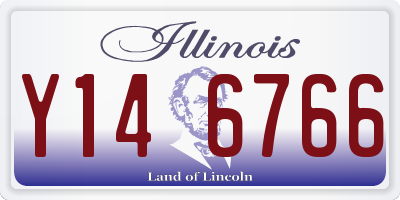 IL license plate Y146766