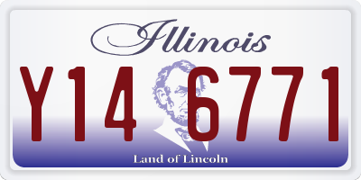 IL license plate Y146771