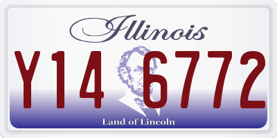 IL license plate Y146772