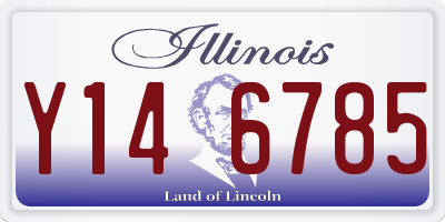 IL license plate Y146785
