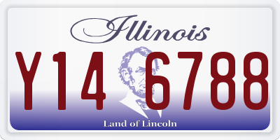 IL license plate Y146788