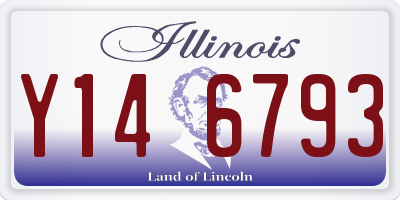 IL license plate Y146793