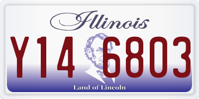 IL license plate Y146803