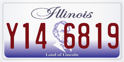 IL license plate Y146819