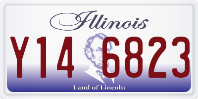 IL license plate Y146823